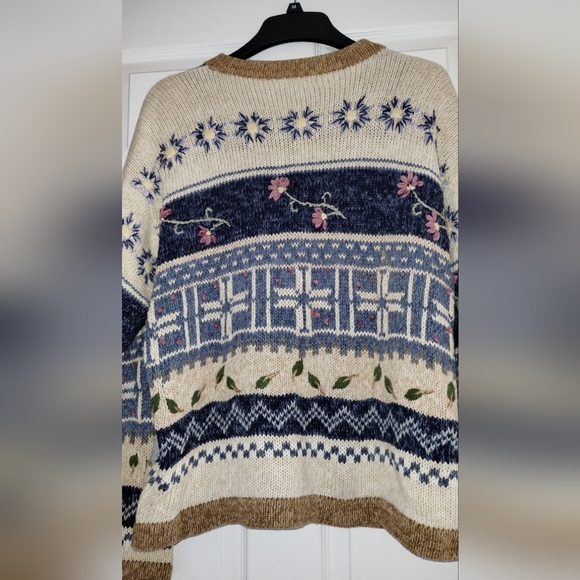 Vintage 90s Flower Bon Worth Cardigan Sweater - Picture 6 of 11